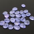 5 Pcs Natural Tanzanite Rose Cut Loose Gemstones Tanzanite Rose Cuts 9x8mm - 12x9mm Default Title