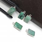 5Pcs Emerald Charms; Gemstone Charms; Sterling SiAdd a Charm Bracelet Charms 16X9mm Default Title