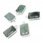 5Pcs Emerald Charms; Gemstone Charms; Sterling SiAdd a Charm Bracelet Charms 16X9mm Default Title