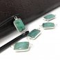 5Pcs Emerald Connectors; Gemstone ConneJewelry Supplies Bracelet Connectors 20X10mm Default Title