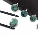 5PcSterling Silver Bracelet Charms for DIY Jewelry Making May Birthstone 19.5x16mm Default Title