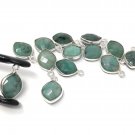 5Pcs Emerald Gemstone Charms; Bulk Jewelry Supplies May Birthstone Charms 15.5X10mm Default Title