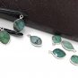 5Pcs Emerald Gemstone Charms; Bulk Jewelry Supplies May Birthstone Charms 15.5X10mm Default Title