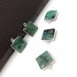 5Pcs EmeraSterling Silver Charms for Jewelry Making May Birthstone Charms 17.5X14mm Default Title