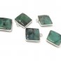5Pcs EmeraSterling Silver Charms for Jewelry Making May Birthstone Charms 17.5X14mm Default Title