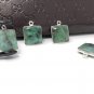 5Pcs EmeraSterling Silver Charms for Jewelry Making May Birthstone Charms 17.5X14mm Default Title