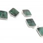 5Pcs EmeraSterling Silver Charms for Jewelry Making May Birthstone Charms 17.5X14mm Default Title