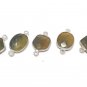 5Pcs SappBriolette Connectors Wholesale Sapphire Links for Jewelry Making 17mm-22 mm Green Yellow