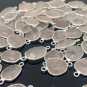 5Pcs- 10Pcs Rose Quartz ConnecGemstone Connectors Wholesale Bulk Jewelry Supplies 19x10mm-24x13mm