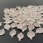 5Pcs- 10Pcs Rose Quartz ConnecGemstone Connectors Wholesale Bulk Jewelry Supplies 19x10mm-24x13mm