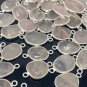 5Pcs- 10Pcs Rose Quartz ConnecGemstone Connectors Wholesale Bulk Jewelry Supplies 19x10mm-24x13mm