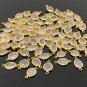 5PcBulk Wholesale Jewelry Supplies Gold over Plated Sterling Silver 19x10mm - 20x13mm A) 5 Pieces