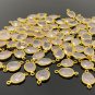 5PcBulk Wholesale Jewelry Supplies Gold over Plated Sterling Silver 19x10mm - 20x13mm A) 5 Pieces