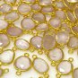 5PcBulk Wholesale Jewelry Supplies Gold over Plated Sterling Silver 19x10mm - 20x13mm A) 5 Pieces