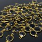 5Bulk Wholesale Jewelry Supplies 14K Gold Plated over Sterling Silver 17X9mm-20X12mm B) 10 Pieces