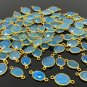 5Pcs-10Pcs Bl14K Gold Plated over Sterling Silver Bulk Wholesale Jewelry Supplies 17X9mm- 22x14mm