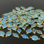 5Pcs-10Pcs Bl14K Gold Plated over Sterling Silver Bulk Wholesale Jewelry Supplies 17X9mm- 22x14mm