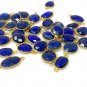 5Pcs-10Pcs Lapis Lazu14K Gold Plated over Sterling Silver Bulk Jewelry Supplies 20x10mm - 24x15mm