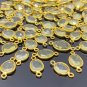 5Pcs-10Pcs Le14K Gold Plated over Sterling Silver Bulk Wholesale Jewelry Supplies 17x9mm- 20x11mm