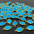 5Pcs-10Pcs Turquoise Howlite Gemstone Connector; Bulk Wholesale Jewelry Supplies; 19x10mm - 22x13mm