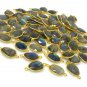 5Pcs-10PcsLabradorite ConnGemstone Connectors Bulk Wholesale Jewelry Supplies 19x10mm - 25x12