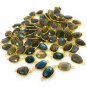 5Pcs-10PcsLabradorite ConnGemstone Connectors Bulk Wholesale Jewelry Supplies 19x10mm - 25x12