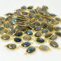5Pcs-10PcsLabradorite ConnGemstone Connectors Bulk Wholesale Jewelry Supplies 19x10mm - 25x12