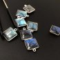 6 Pcs Labradorite Sterling Silver Charms Wholesale Jewelry Making Supplies 17x14mm Default Title