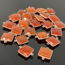 6 Pcs Natural Carnelian GemsWholesale Jewelry Findings Jewelry Supplies 21.5x15.5mm Default Title