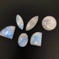 6Pcs Moonstone Gemstone Cabochons; Natural Wire Wrapping Mix Shape Cabs 20mm - 30mm Default Title