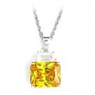 6X310 - High-Polished 925 Sterling Silver Pendant with AAA Grade CZ in Topaz Default Title