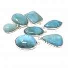 7 Pc Larimar Charms; GBulk Charms Wholesale Charms Jewelry Supplies for DIY Jewelry Default Title