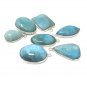 7 Pc Larimar Charms; GBulk Charms Wholesale Charms Jewelry Supplies for DIY Jewelry Default Title