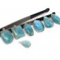 7 Pc Larimar Charms; GBulk Charms Wholesale Charms Jewelry Supplies for DIY Jewelry Default Title