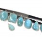 7 Pc Larimar Charms; GBulk Charms Wholesale Charms Jewelry Supplies for DIY Jewelry Default Title