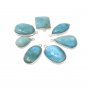7 Pc Larimar Charms; GBulk Charms Wholesale Charms Jewelry Supplies for DIY Jewelry Default Title