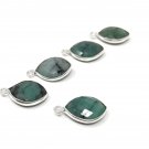 7 Pcs EmDIY Sterling Silver Charms for Jewelry Making May Birthstone Charms 17X11mm Default Title