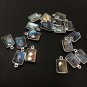 7 Pcs Labradorite Gemstone Charms; Sterling Jewelry Making Jewelry Supplies 17x10mm Default Title