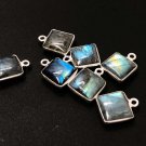 7 Pcs Labradorite Gemstone Charms; SterlinJewelry Making Jewelry Supplies 14.5x11mm Default Title