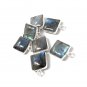 7 Pcs Labradorite Gemstone Charms; SterlinJewelry Making Jewelry Supplies 14.5x11mm Default Title