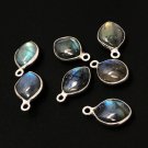 7 Pcs Labradorite Gemstone Charms; SterlinJewelry Making Jewelry Supplies 15.5x10mm Default Title