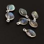 7 Pcs Labradorite Gemstone Charms; SterlinJewelry Making Jewelry Supplies 15.5x10mm Default Title