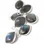 7 Pcs Labradorite Gemstone Charms; SterlinJewelry Making Jewelry Supplies 15.5x10mm Default Title