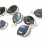 7 Pcs Labradorite Gemstone Charms; SterlinJewelry Making Jewelry Supplies 15.5x10mm Default Title