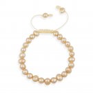 7.5-8mm Freshwater Cultured Champagne Pearl Adjustable Bracelet B12221M1