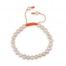 7.5-8mm Freshwater Cultured Peach Pearl Adjustable Bracelet B12221FPCH