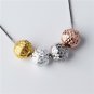 80607 - Rhodium Brass Ring with AAA Grade CZ in Champagne