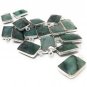9 Pcs EmeraldSterling Silver Charms for DIY Jewelry Making May Birthstone 17.5X10mm Default Title