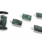 9 Pcs EmeraldSterling Silver Charms for DIY Jewelry Making May Birthstone 17.5X10mm Default Title