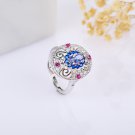925 Silver Blue Classic Tanzanite ring blue